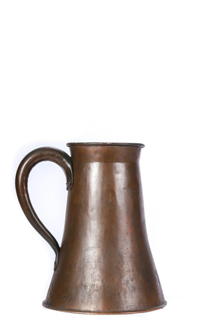 EARLY COPPER MEASURE with APPLIED ROLLED HANDLE (1 of 6)