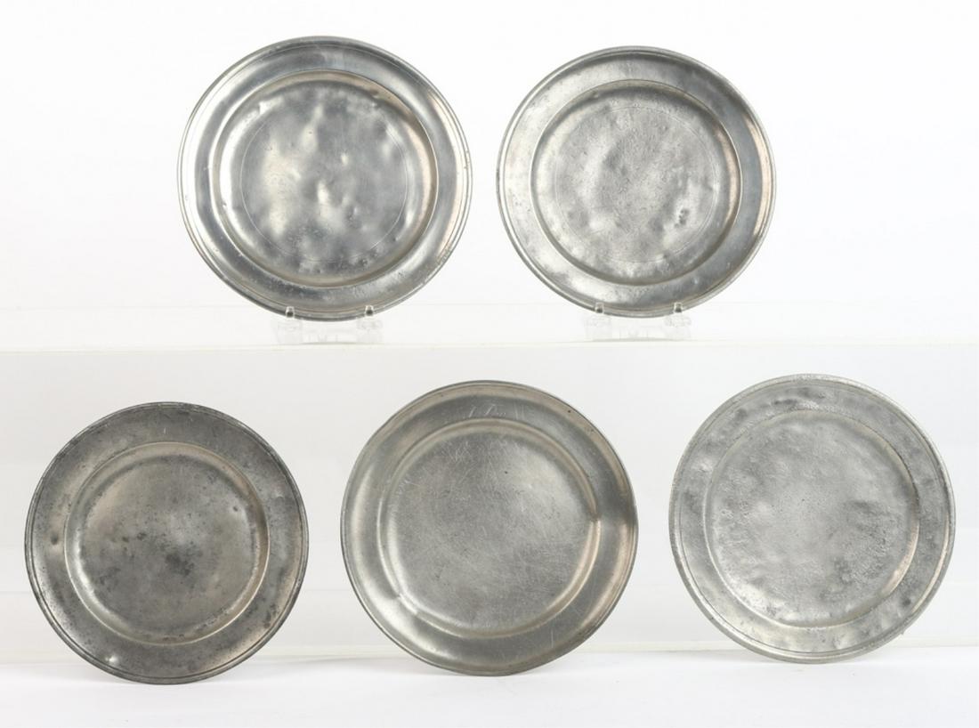 (5) PEWTER PLATES by BELCHER,DERBY,WILL,ELLSWORTH (1 of 19)