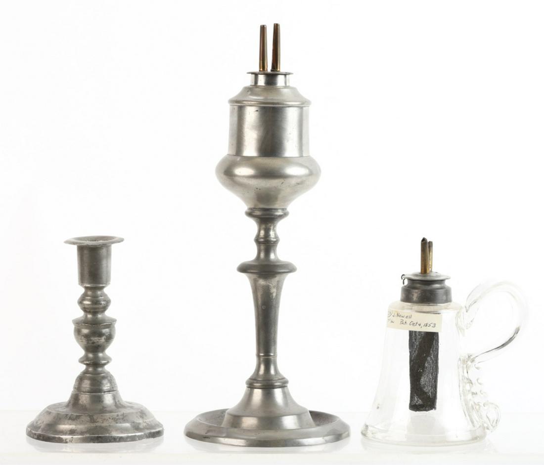 (3) PEWTER LAMPS (1 of 13)