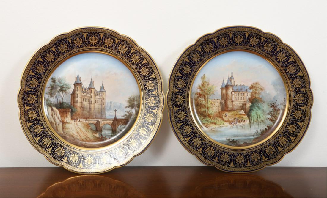 PAIR OF SEVRES CABINET PLATES (1 of 4)