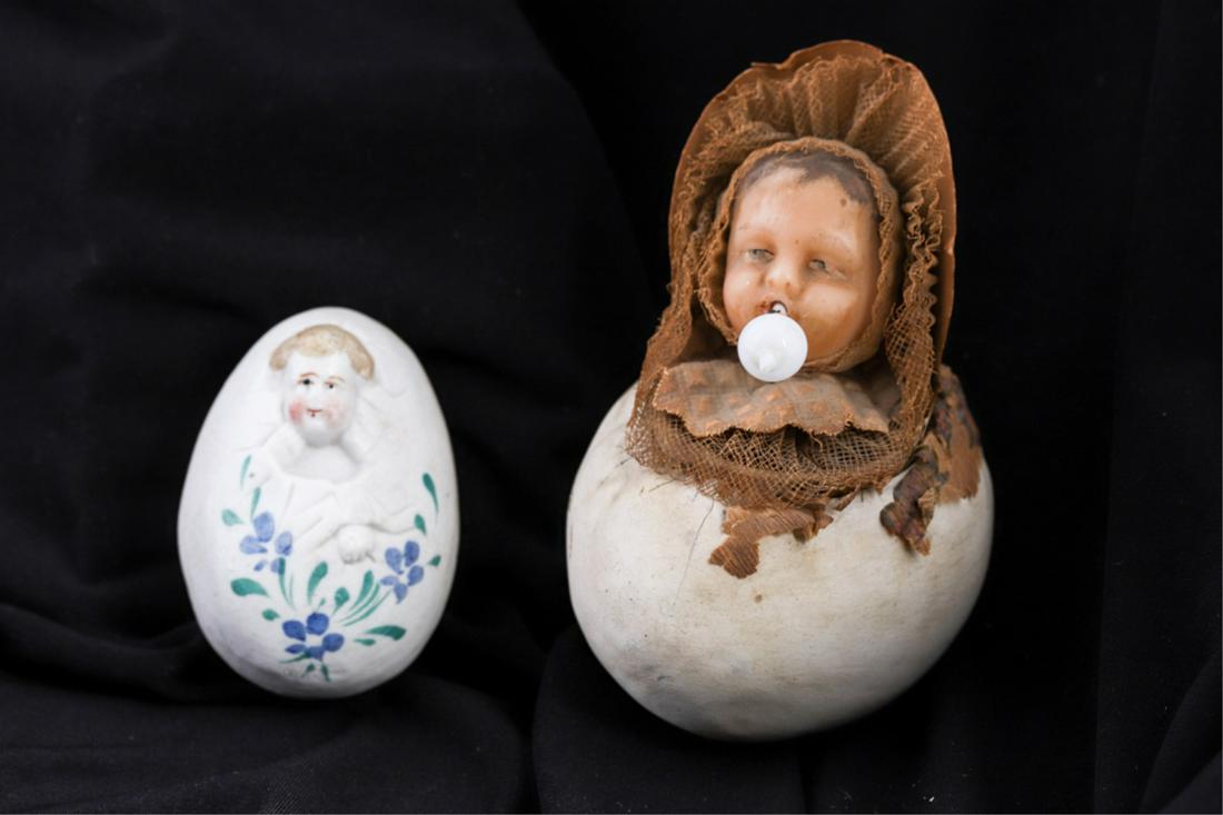 GERMAN BISQUE WAX LACE BABY & a SECOND (1 of 11)