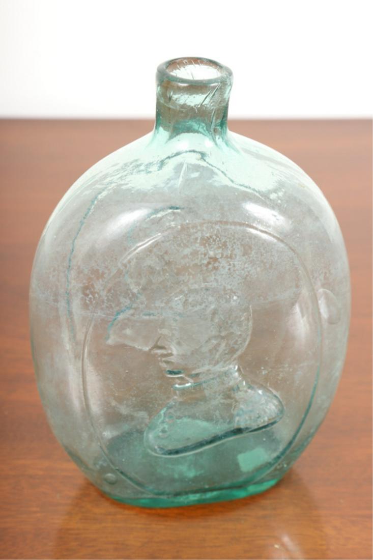 AQUA PORTRAIT FLASK of WASHINGTON & TAYLOR (1 of 4)