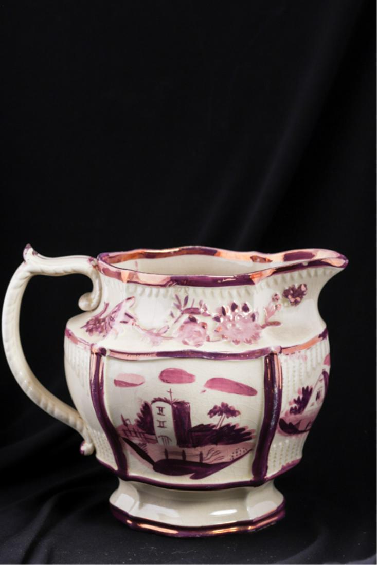 ENGLISH PINK LUSTER PITCHER (1 of 11)