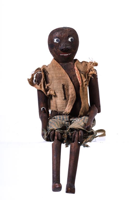 BLACK AMERICANA CARVED & PAINTED DOLL (1 of 10)