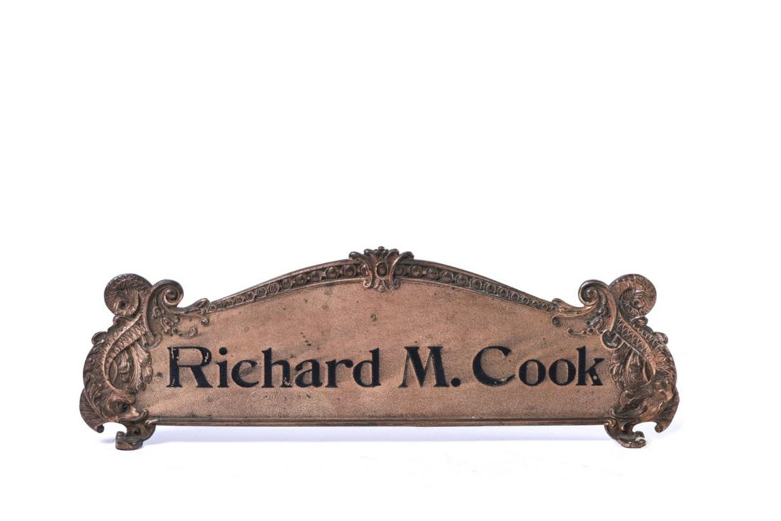 ANTIQUE CASH REGISTER TOP SIGN (1 of 6)