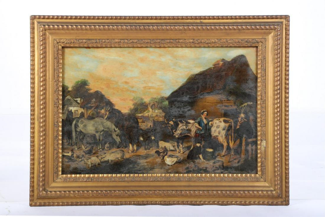 ENGLISH LITHOGRAPH ON GLASS (1 of 4)