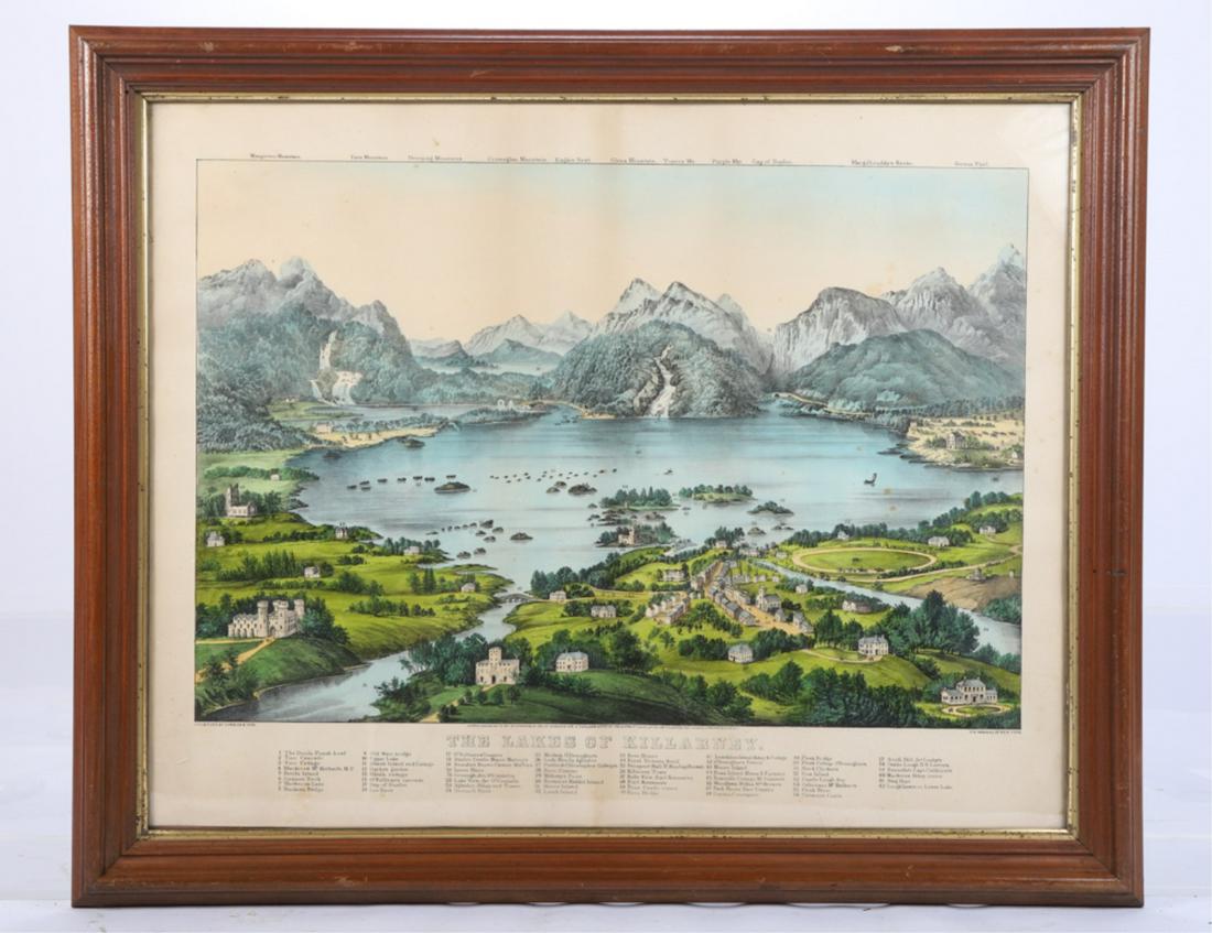 CURRIER AND IVES HAND COLORED LITHOGRAPH (1 of 15)