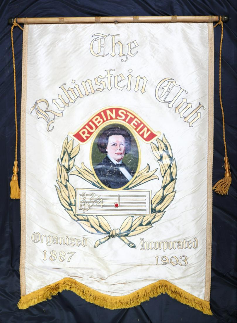 HAND PAINTED BANNER FOR "THE RUBINSTEIN CLUB" (1 of 11)