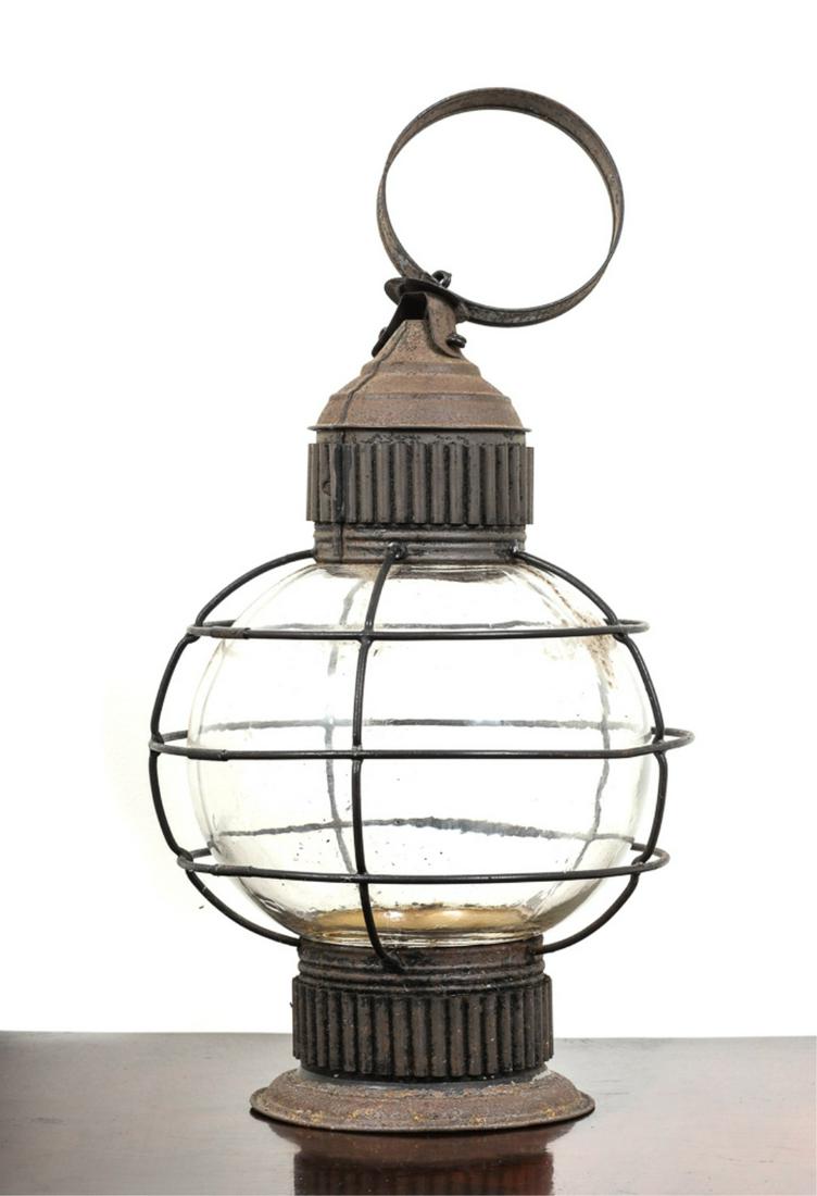 (19th c) ONION OIL LANTERN (1 of 5)