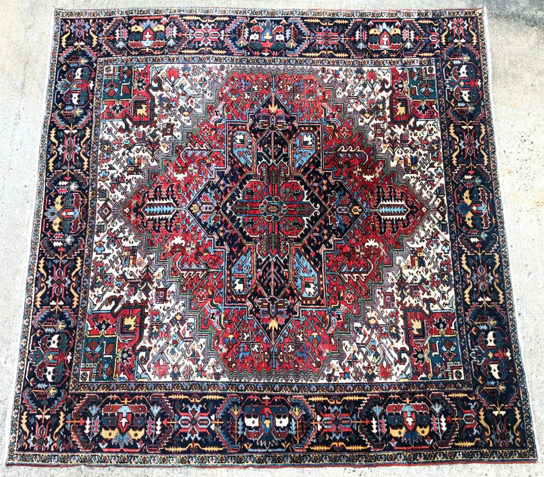 PERSIAN HERIZ ORIENTAL CARPET CIRCA 1920's (1 of 9)