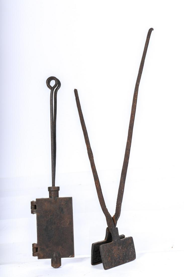 (2) CAST & WROUGHT IRON WAFFLE IRONS (1 of 7)
