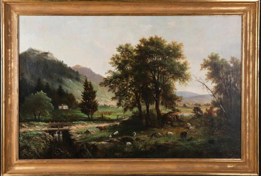 (19th c) AMERICAN SCHOOL LANDSCAPE (1 of 3)