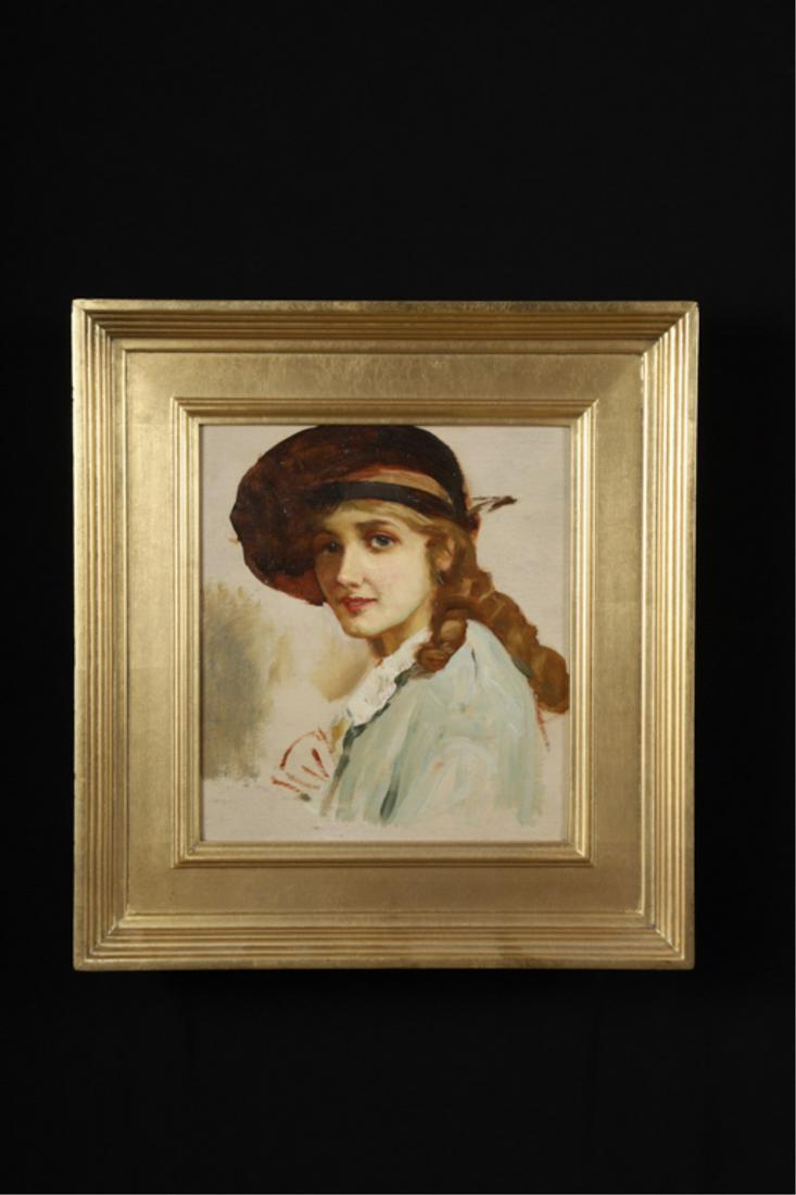 (Early 20th c) AMERICAN SCHOOL SKETCH OF A WOMAN (1 of 9)