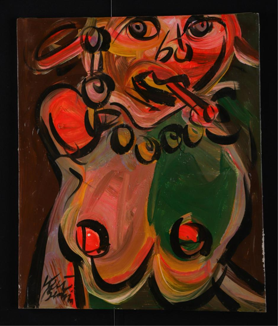 PETER ROBERT KEIL (German b. 1942): Woman with necklace and cigarette. Signed lower left, "Keil Berlin", oil on canvas, 24 x 20 inches. The Postar Collection
