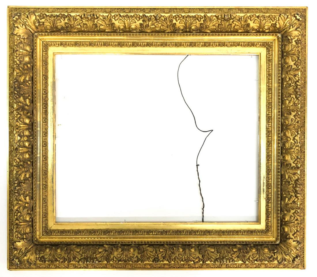 1880s FRENCH GILT COMPOSITION BARBIZON STYLE FRAME (1 of 4)