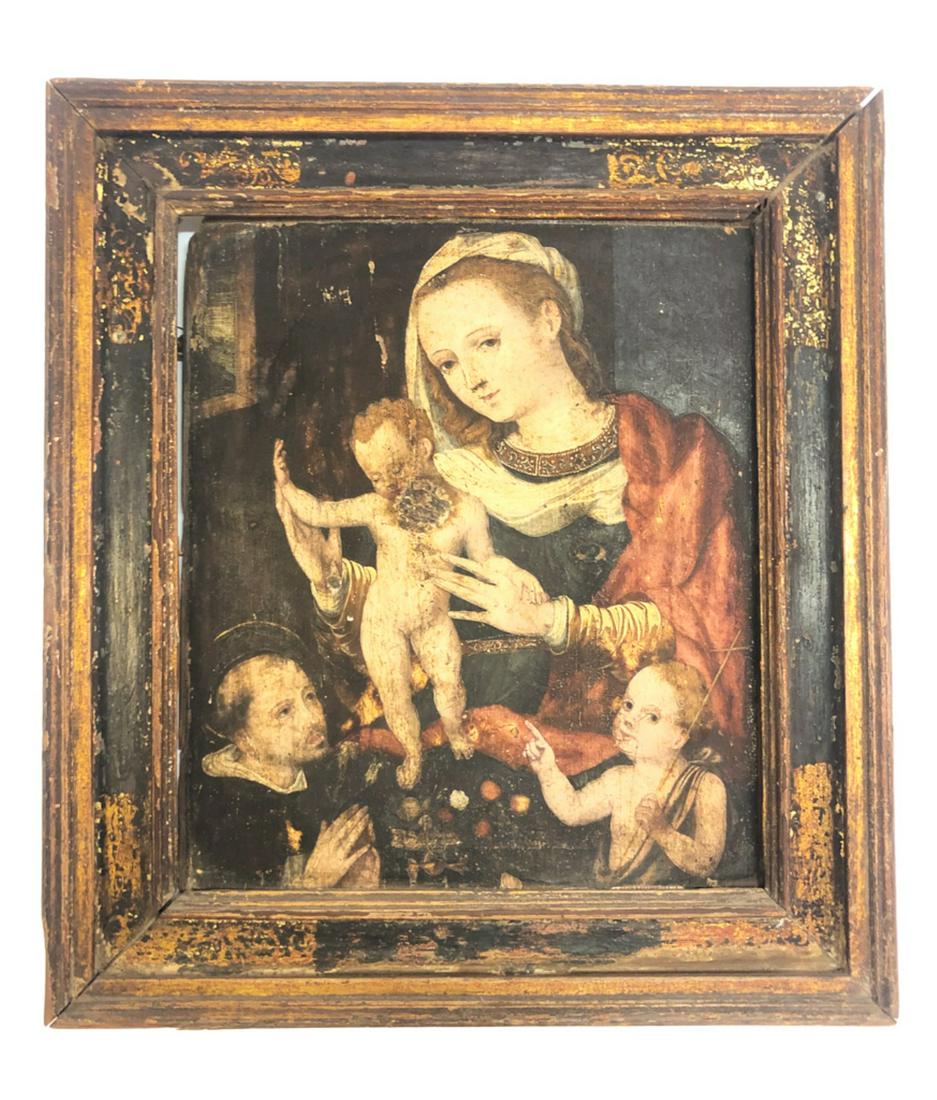 (16th/17th c) OLD MASTER SCHOOL MADONNA & CHILD (1 of 12)