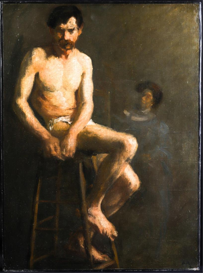 (19th / 20th c) BOSTON MUSEUM SCHOOL FIGURE CLASS (1 of 8)