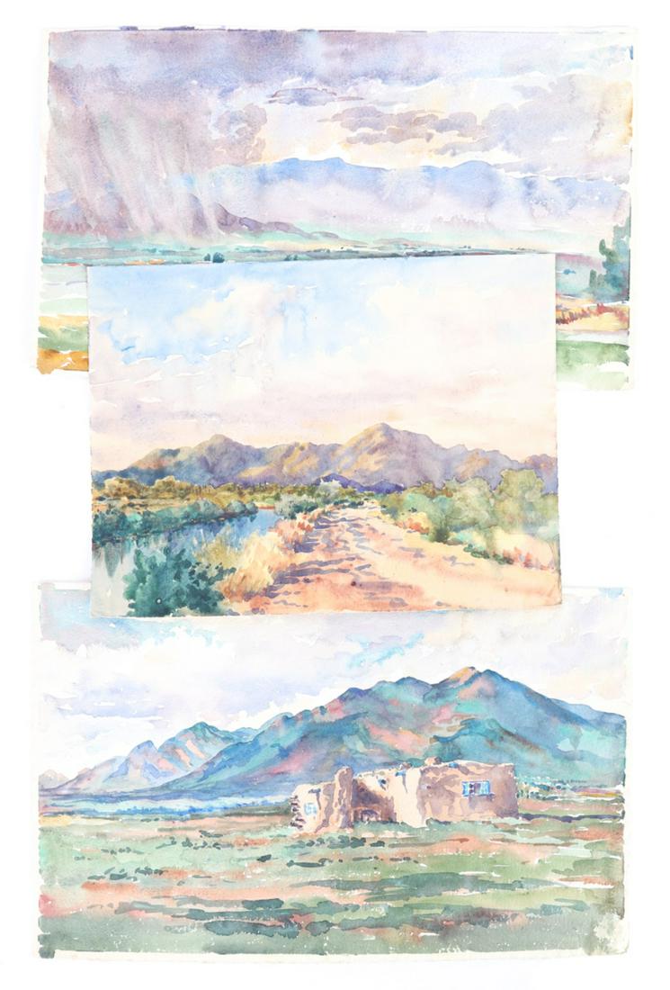 JANE C. STANLEY (1863-1940) (3) NEW MEXICO WORKS (1 of 16)