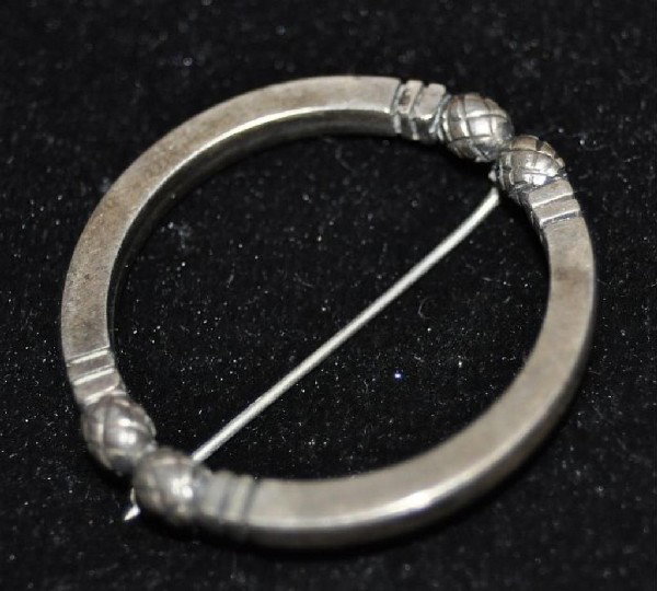 Signed George Jensen, Denmark, circle pin, Diamete: Signed George Jensen, Denmark, circle pin, Diameter: 1 1/2"