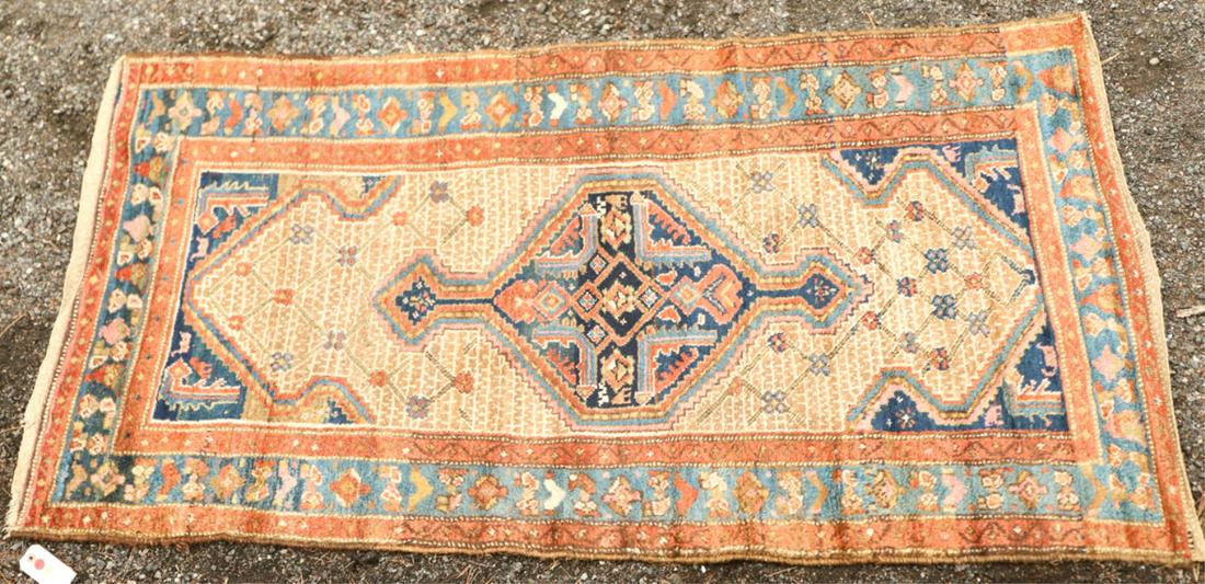 TRIBAL CAMEL HAIR HAMADAN ORIENTAL RUG: 3'6" x 6'7"
