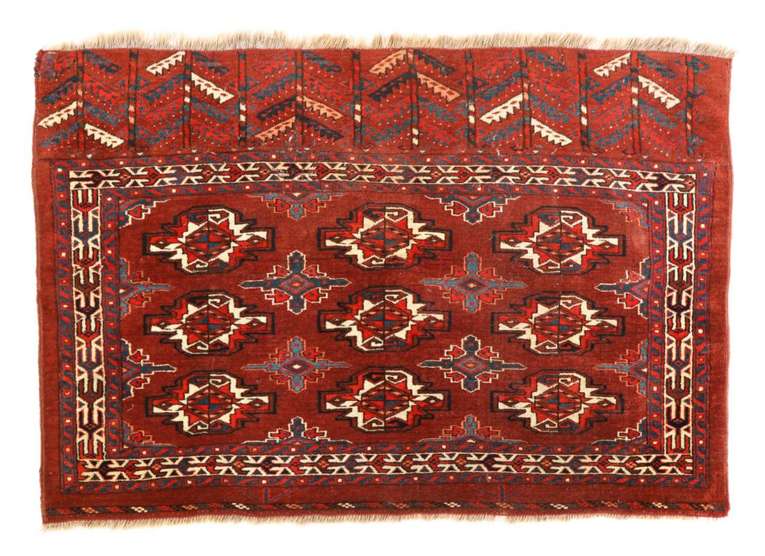 TEKKE BOKHARA TRIBAL AREA RUG: 2'10" x 4'3"