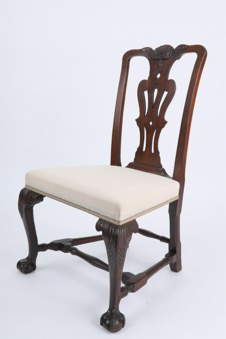 18thc) CHIPPENDALE SIDE CHAIR attr. to NEWBURYPORT (1 of 20)