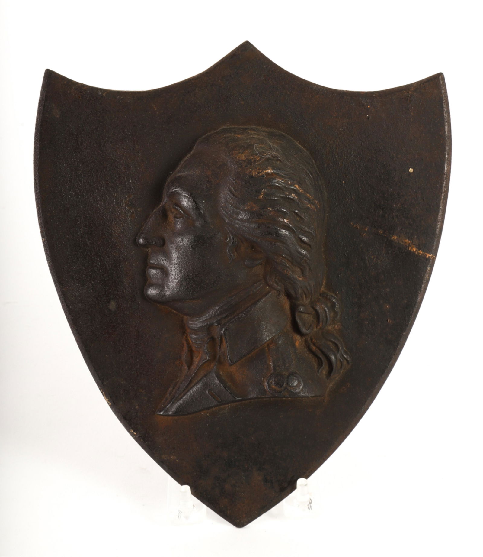 CAST IRON PLAQUE OF GENERAL GEORGE WASHINGTON (1 of 3)