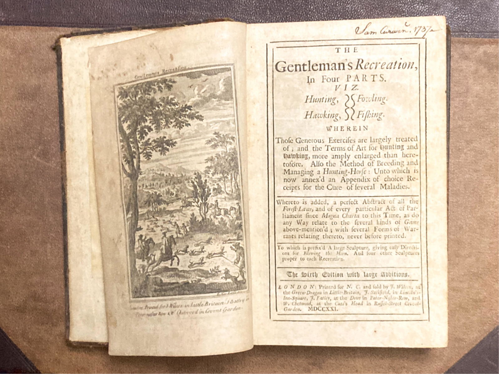 TWO (18th c) VOLUMES on GENTLEMAN'S RECREATION (1 of 20)