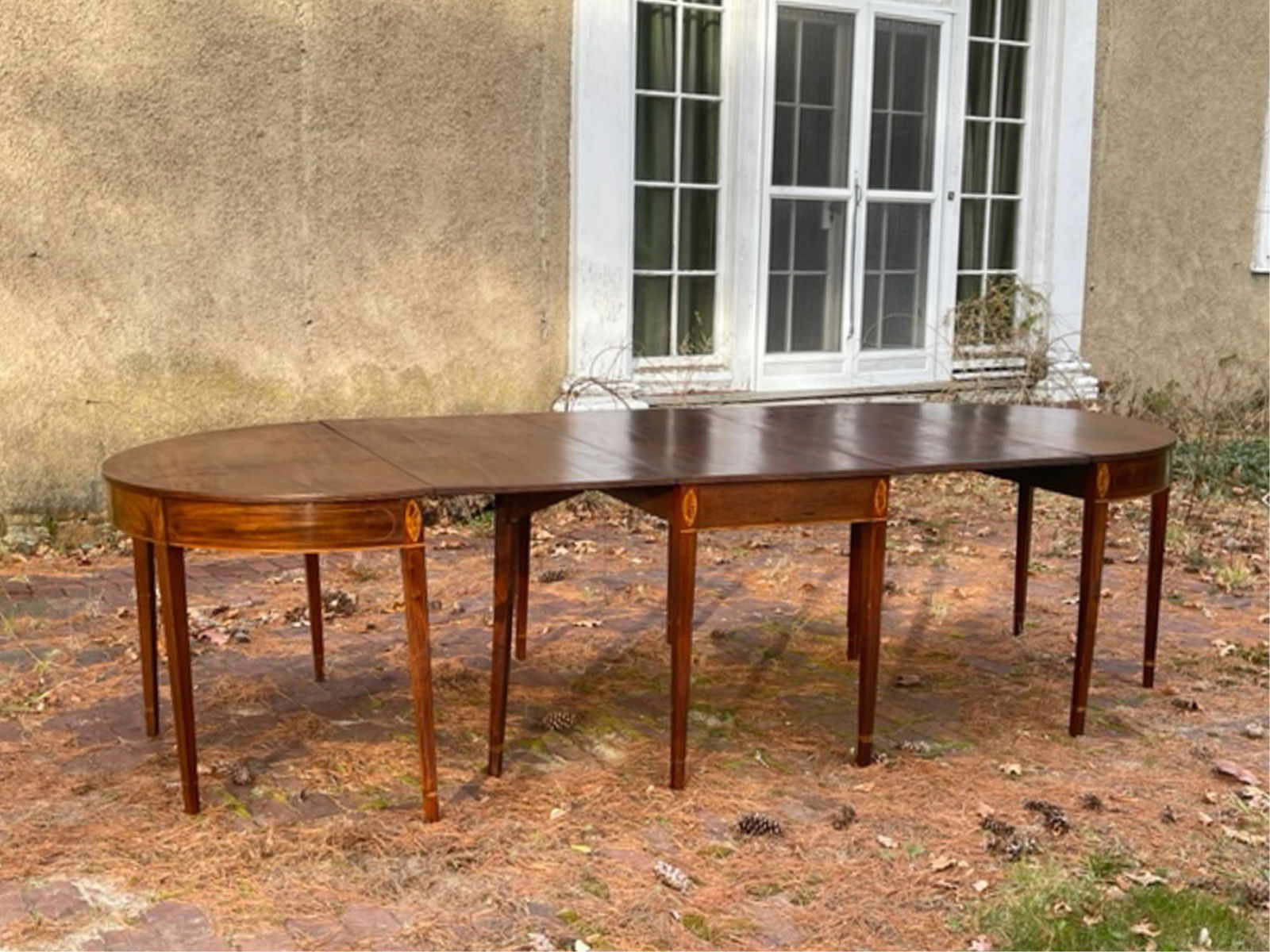 HEPPLEWHITE PERIOD THREE PART BANQUET TABLE (1 of 9)