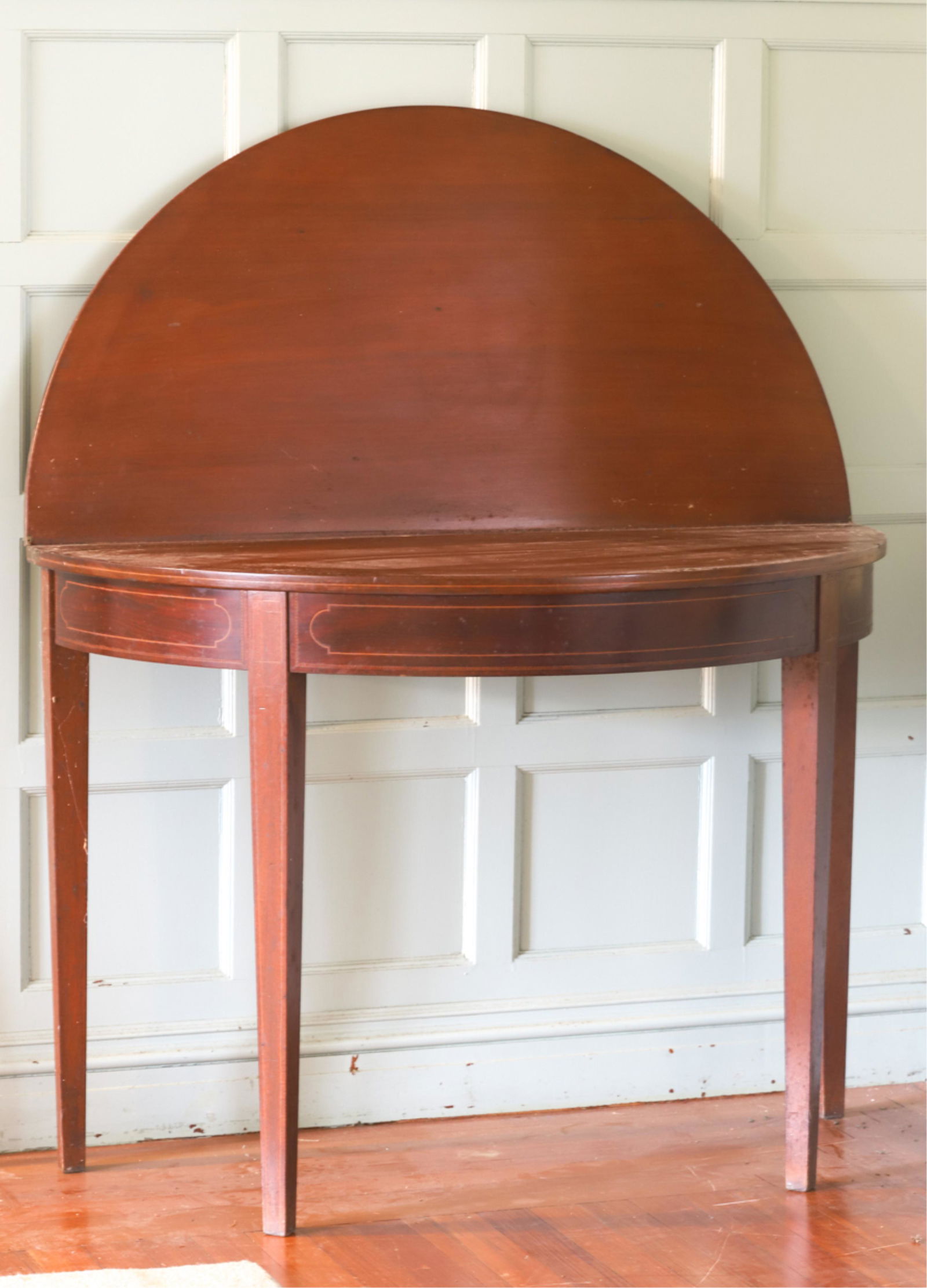 HEPPLEWHITE STYLE MAHOGANY CARD TABLE (1 of 7)