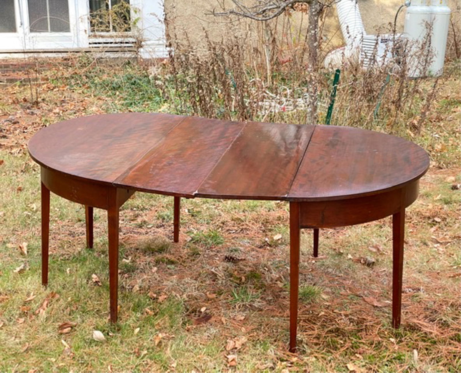 COUNTRY TWO PART FLAME BIRCH DINING TABLE (1 of 8)