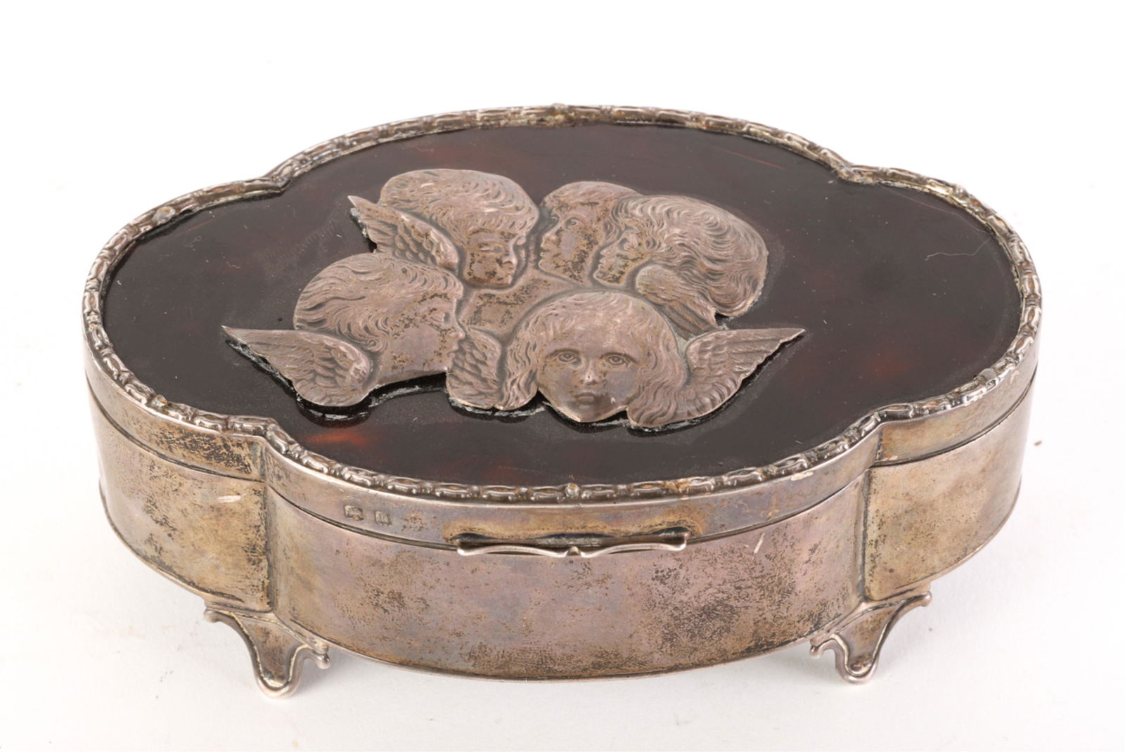 EDWARD BARNSLEY STERLING & BOULLE JEWELRY BOX (1 of 5)