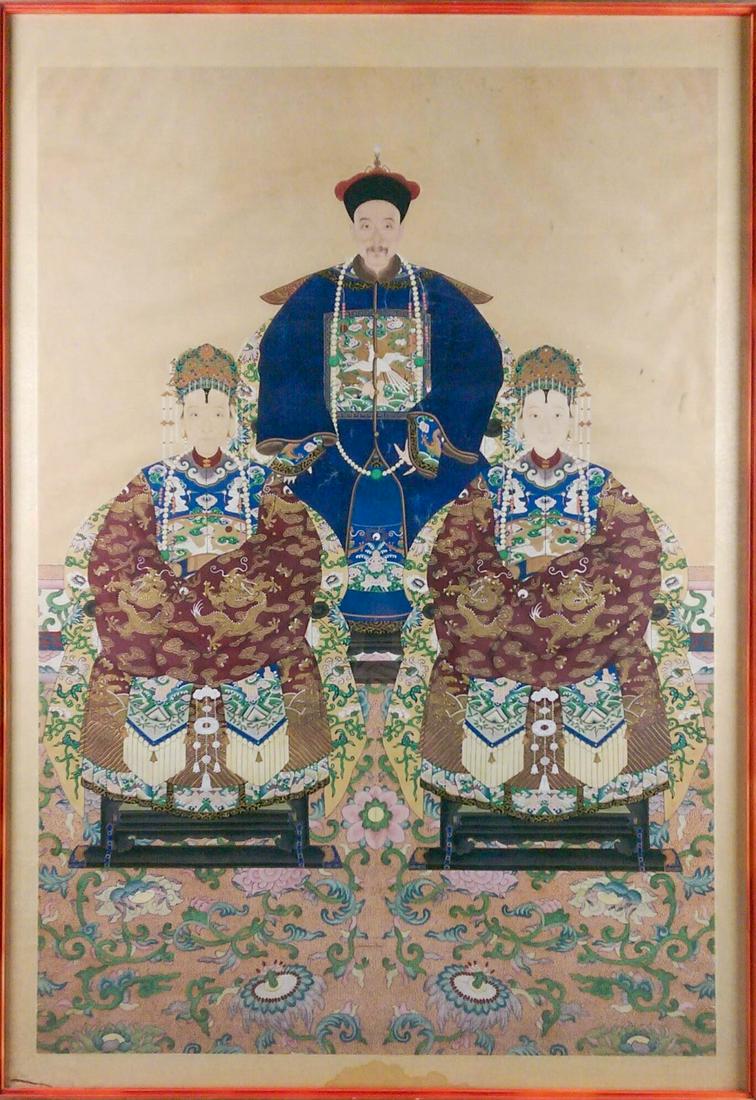 CHINESE SCHOOL PERIOD ANCESTORAL PORTRAIT (1 of 2)