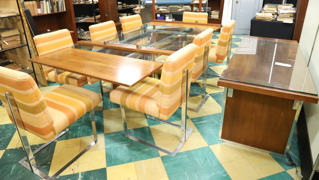 1960s CUBIST DINING ROOM SET attr VLADIMIR KAGAN (1 of 11)