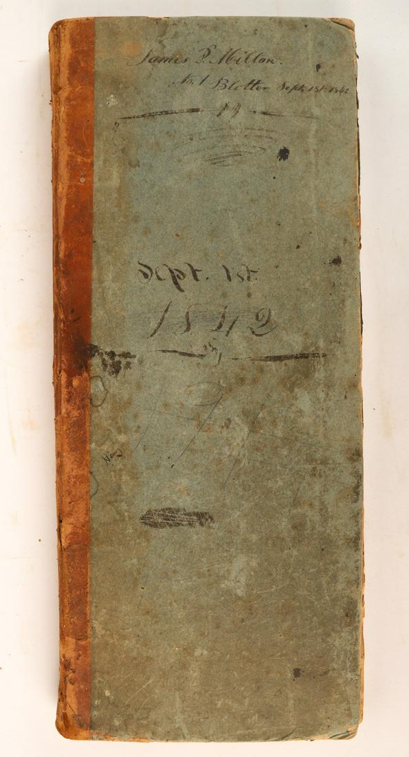 1842 JAMES P. MILTON LEDGER BOOK (1 of 9)