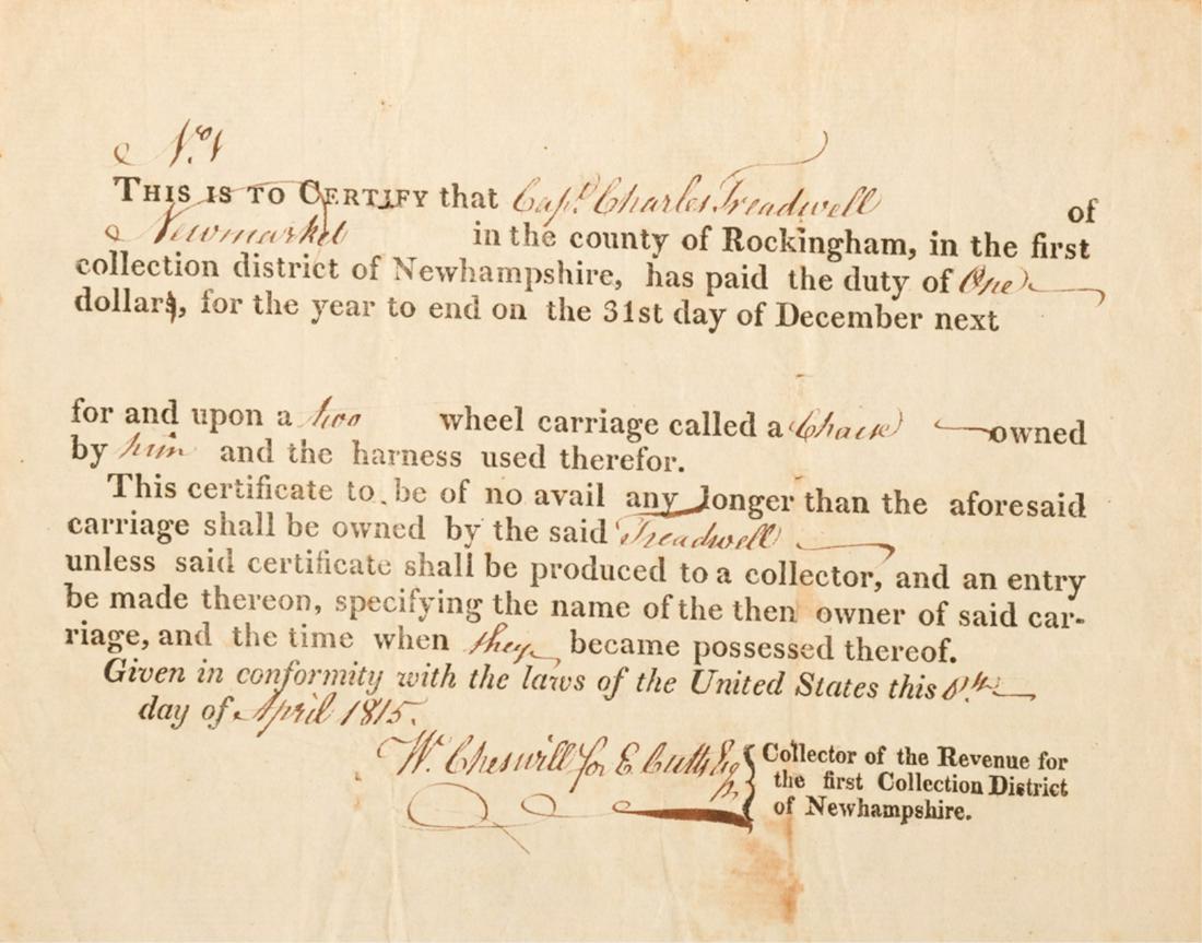 CAPT. CHARLES TREADWELL DUTY ON A CHAISE (1 of 3)