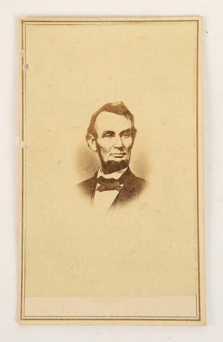 CDV OF ABRAHAM LINCOLN PRINTED IN HAWAII (1 of 2)