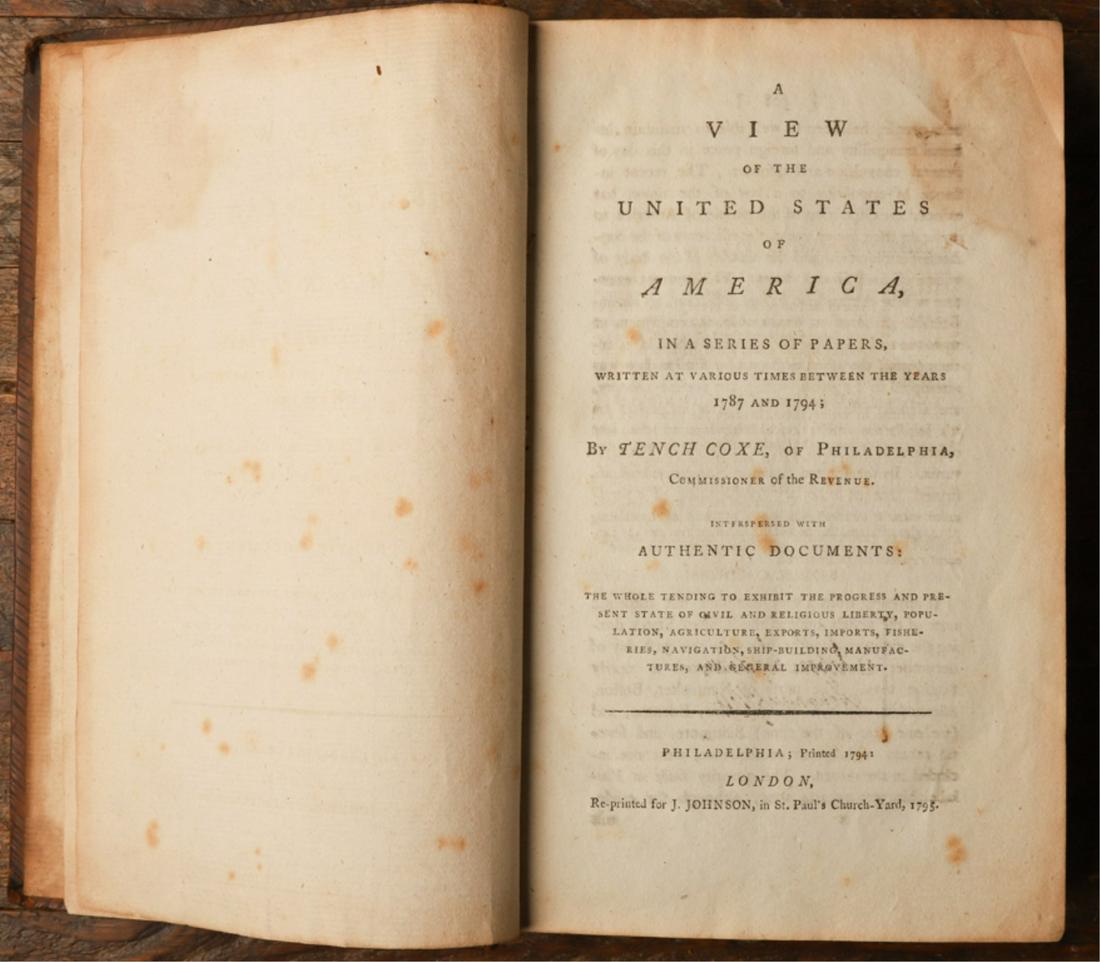 A VIEW OF THE UNITED STATES OF AMERICA  1787-1794 (1 of 5)