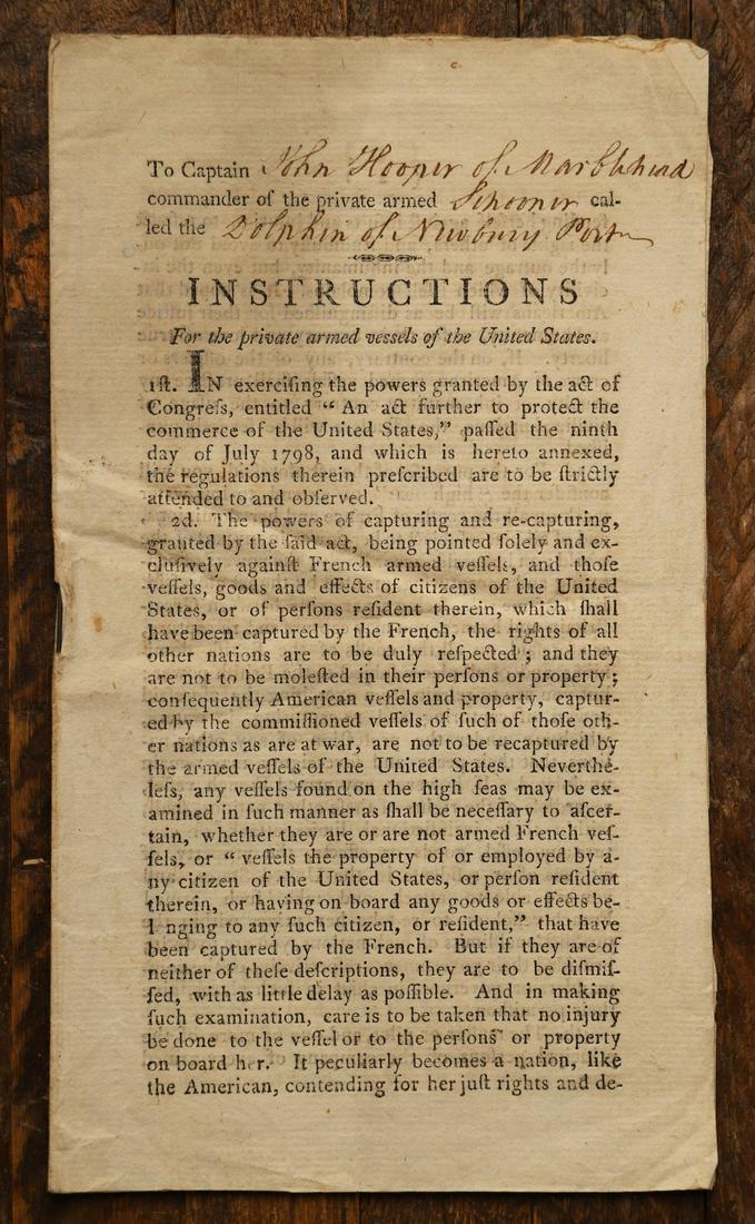 TIMOTHY PICKERING SECRETARY OF STATE SIGNED DOC (1 of 6)