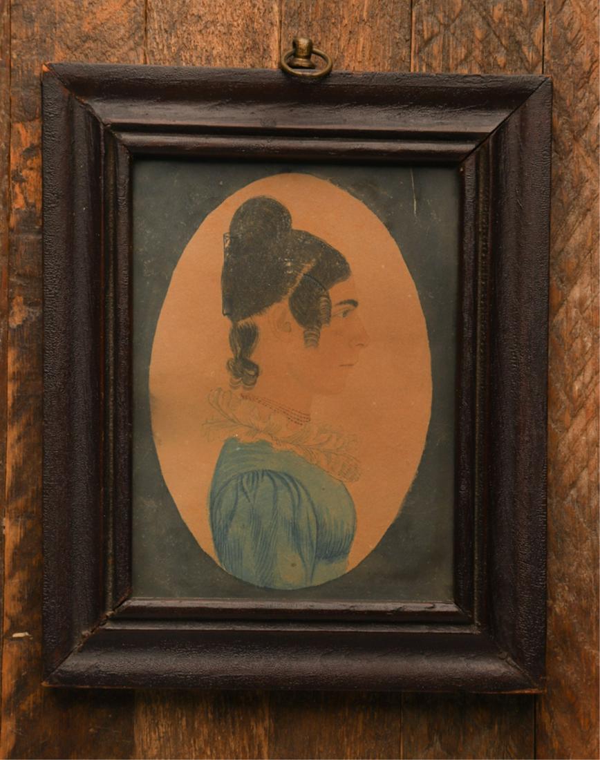 PORTRAIT OF JOAN DUNBAR KNIGHT c 1830 (1 of 2)