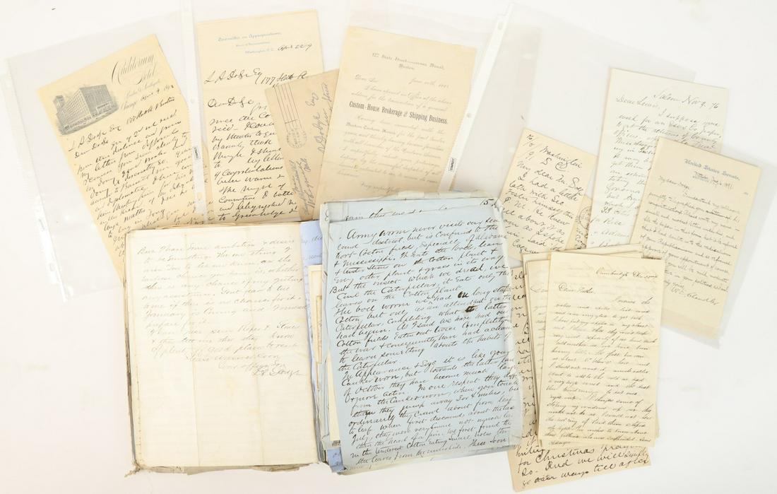 DODGE FAMILY OF MARBLEHEAD (19th c) EPHEMERA (1 of 5)