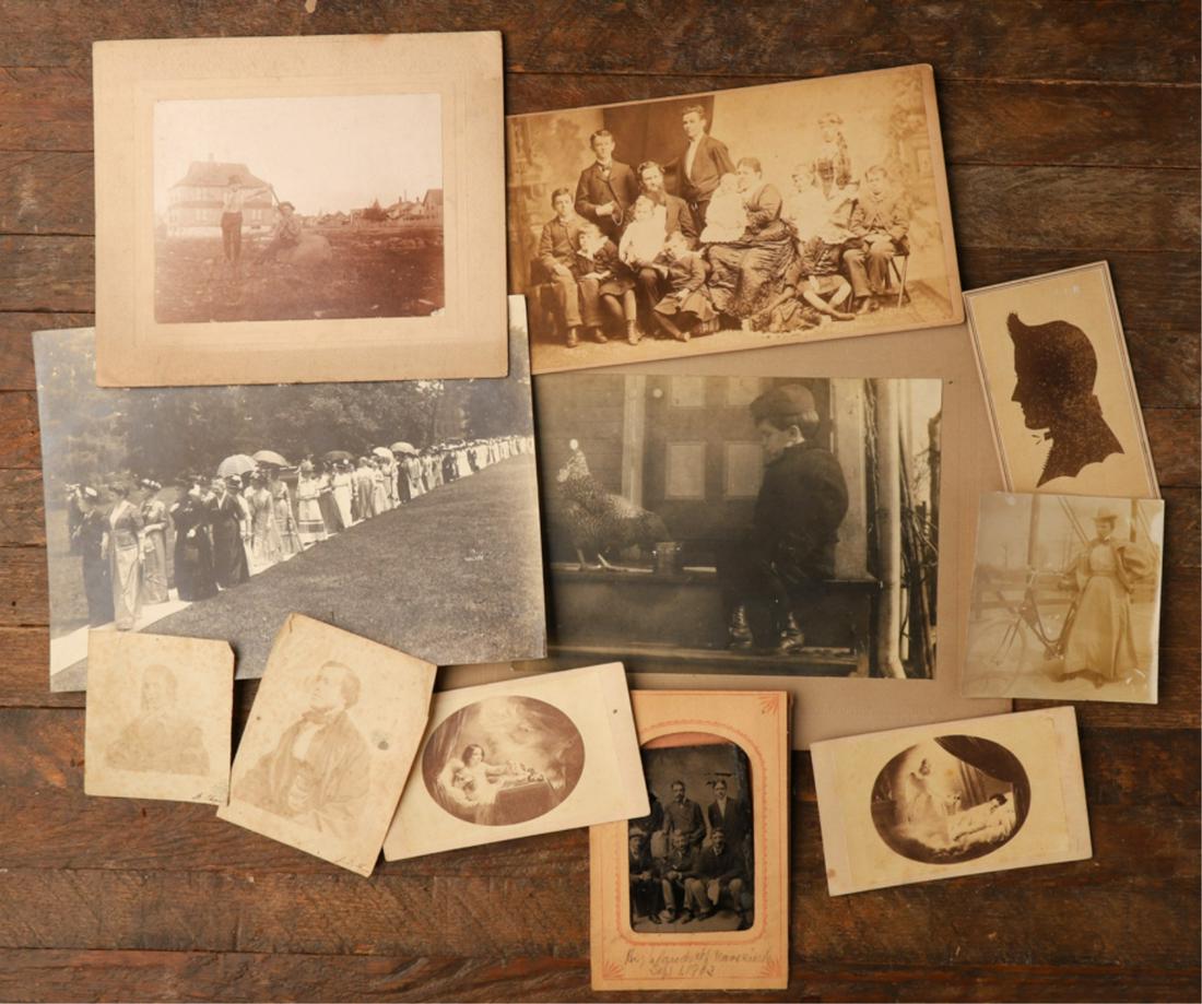 GROUPING OF (19th c) PHOTOGRAPHS with FIGURES (1 of 13)