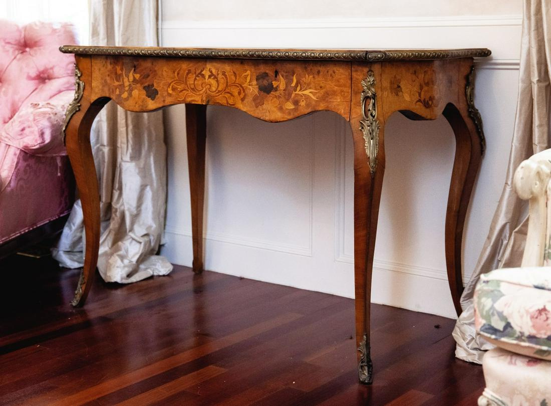 LOUIS XV WRITING TABLE with MARQUETRY INLAY (1 of 9)