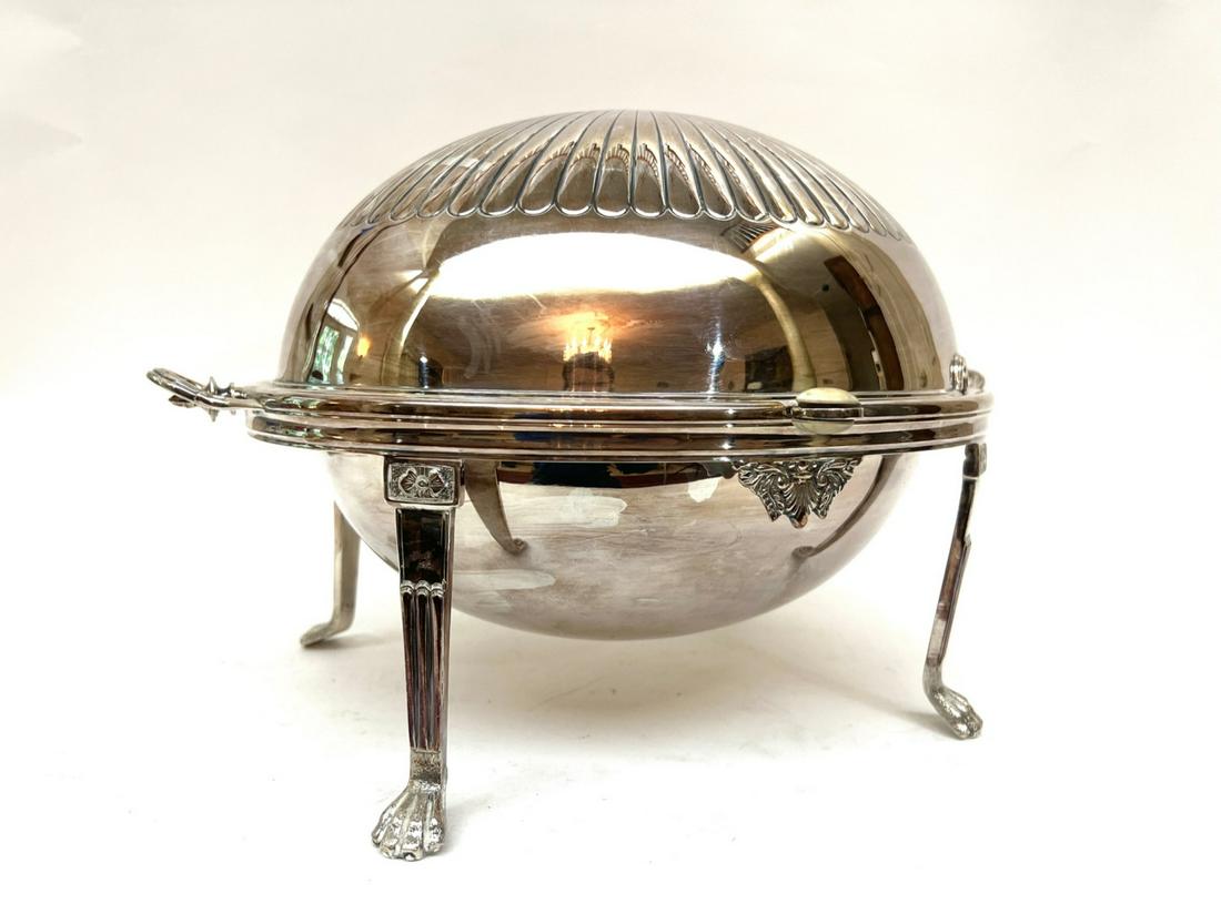 GOLDSMITHS LONDON REVOLVING SILVER SERVER (1 of 7)