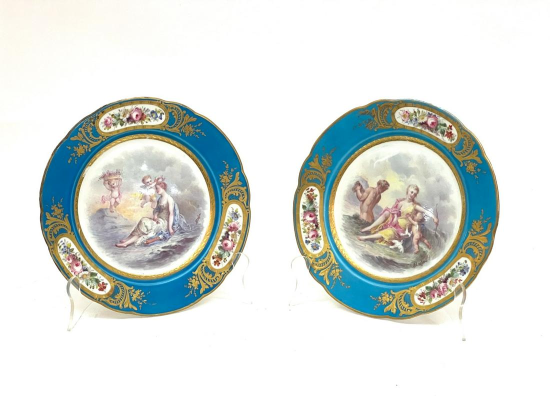 (2) SEVRES LOUIS PHILIPPE PORCELAIN PLATES (1 of 6)
