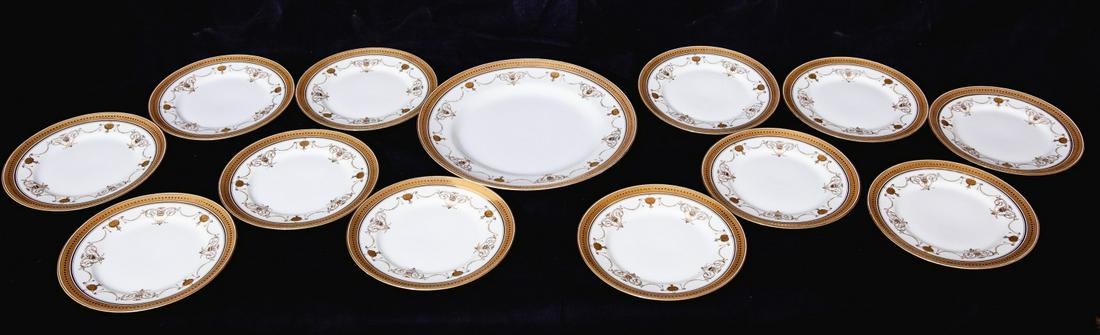 B & C LIMOGES SET OF (12) CAKE PLATES & CHARGER (1 of 6)