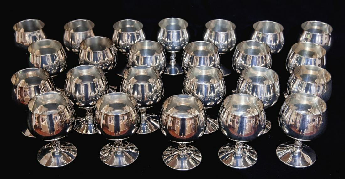 (24) VALERO COGNAC SNIFTERS MADE in SPAIN: 4 inchesTemp No 175