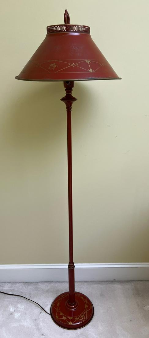 COLONIAL REVIVAL TOLE FLOOR LAMP (1 of 6)
