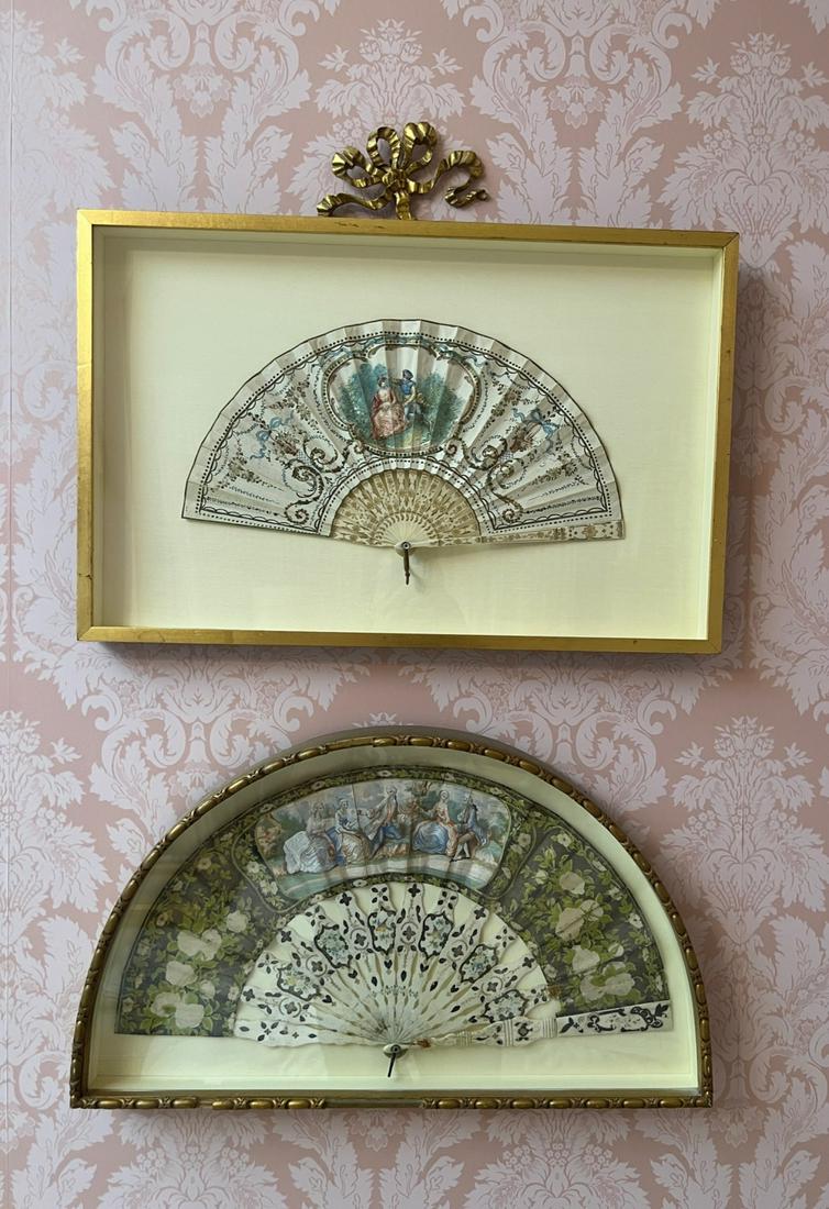 (2) FRENCH HAND FANS PRESENTED IN SHADOW BOXES (1 of 5)