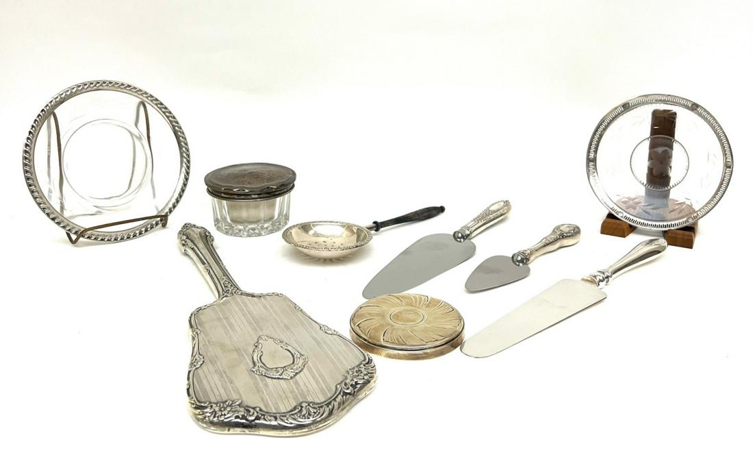 GROUPING OF WEIGHTED STERLING SILVER (1 of 10)